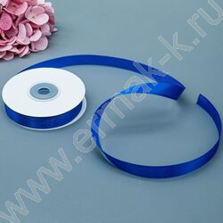 Лента атлас 1,2см*22,85м 25ярд ярко-синяя NEW | Фото 2