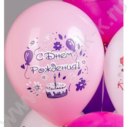 Шар воздушный 12" шелк рис. 1ст. СДР! Девочки рулят! 2цв. 5 дизайнов NEW | Фото 4
