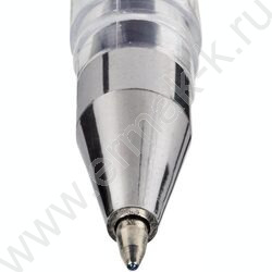 Ручка гелевая черная 0,5мм "Basic" GP-789 /прозр.корпус | Фото 4