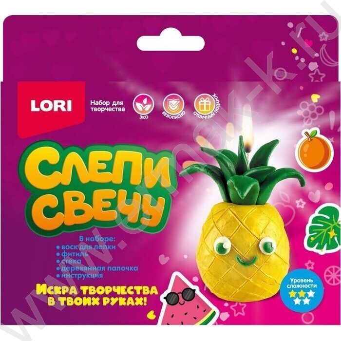 Набор д/творчества Слепи свечу "Ананас" NEW | Фото 1