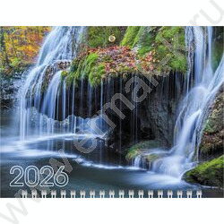 Календарь квартальный на 3-х гребнях/3месяца/ 2026г мини "Музыка воды" NEW | Фото 2