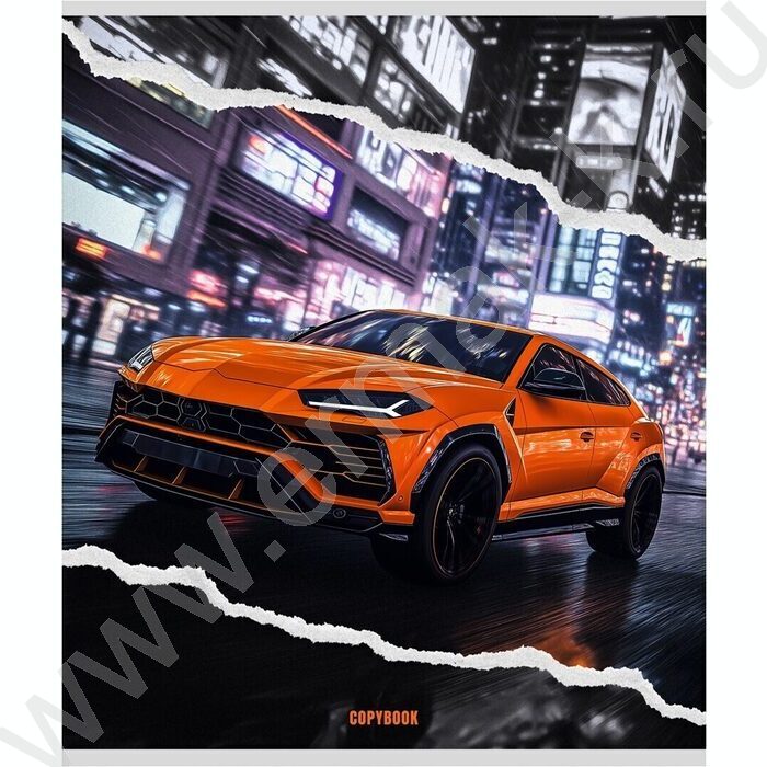 Тетрадь  48л клетка "Яркие машины в городе" /твин-лак/ ассорти | Фото 5