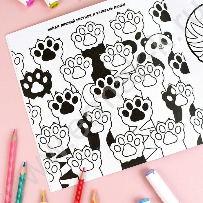 Раскраска 2115*215 Раскрась Таба-лапки | Фото 3