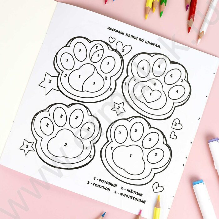 Раскраска 2115*215 Раскрась Таба-лапки | Фото 4