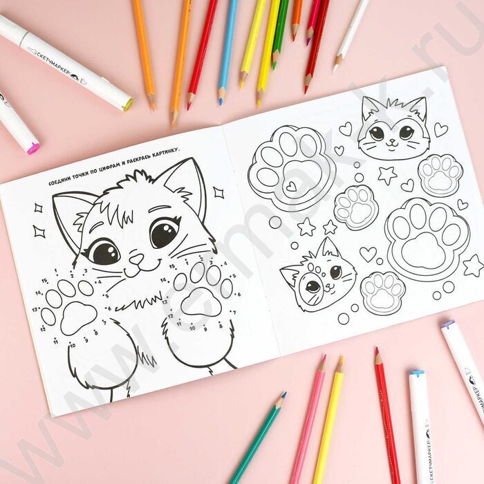 Раскраска 2115*215 Раскрась Таба-лапки | Фото 5