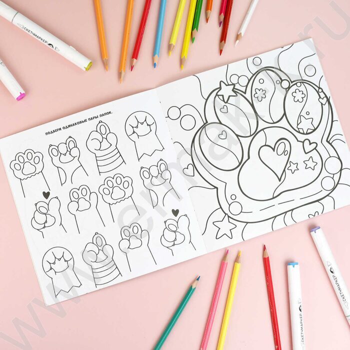 Раскраска 2115*215 Раскрась Таба-лапки | Фото 6