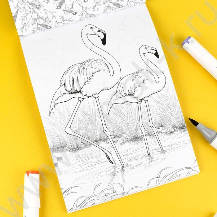 Раскраска 200*140 Для скетч-маркеров Животные | Фото 7