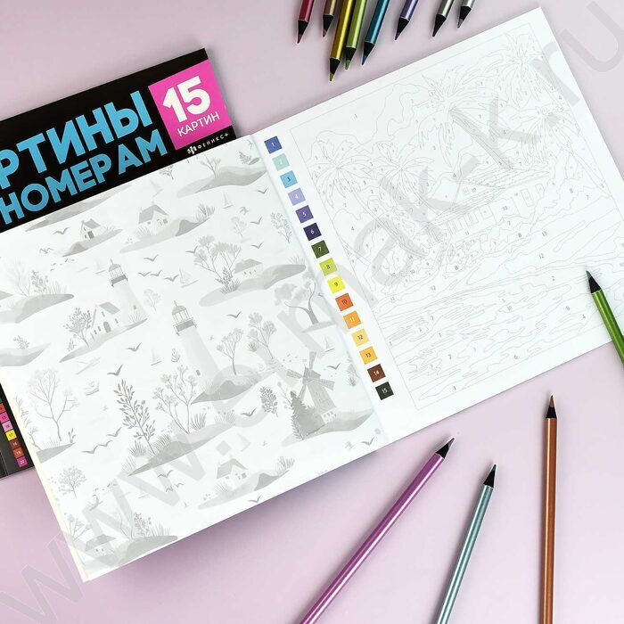 Раскраска 215*215 Картины по номерам.Пейзажи | Фото 3