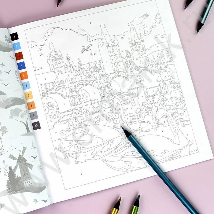 Раскраска 215*215 Картины по номерам.Пейзажи | Фото 6