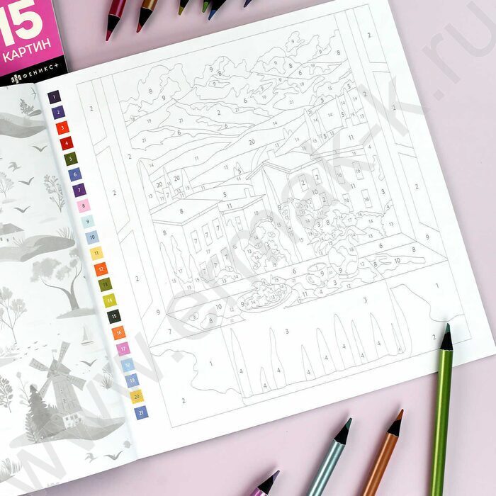 Раскраска 215*215 Картины по номерам.Пейзажи | Фото 7