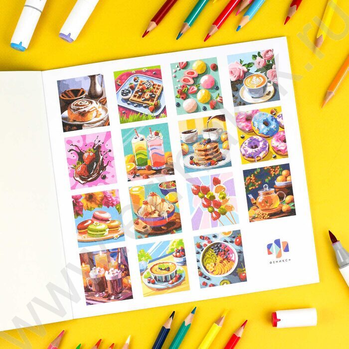 Раскраска 215*215 Картины по номерам.Десерты | Фото 2