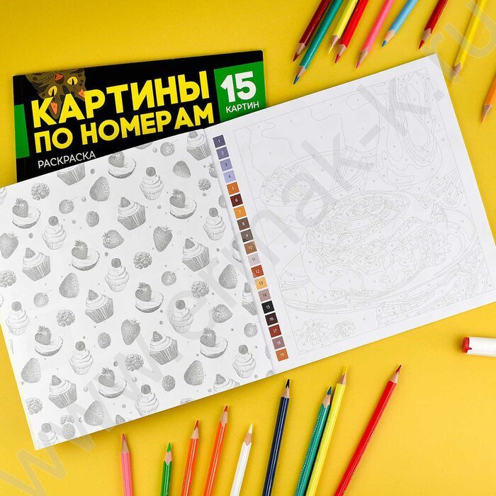 Раскраска 215*215 Картины по номерам.Десерты | Фото 3