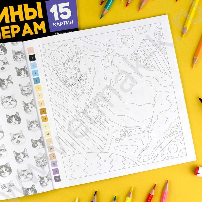 Раскраска 215*215 Картины по номерам.Коты-мемы | Фото 7
