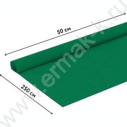 Бумага креповая 50*250см Зеленая 32г/м2 NEW | Фото 3