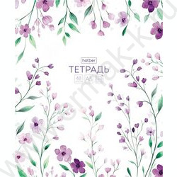 Тетрадь  48л клетка "Natural Flowers" /тиснение/ 5видов NEW | Фото 4