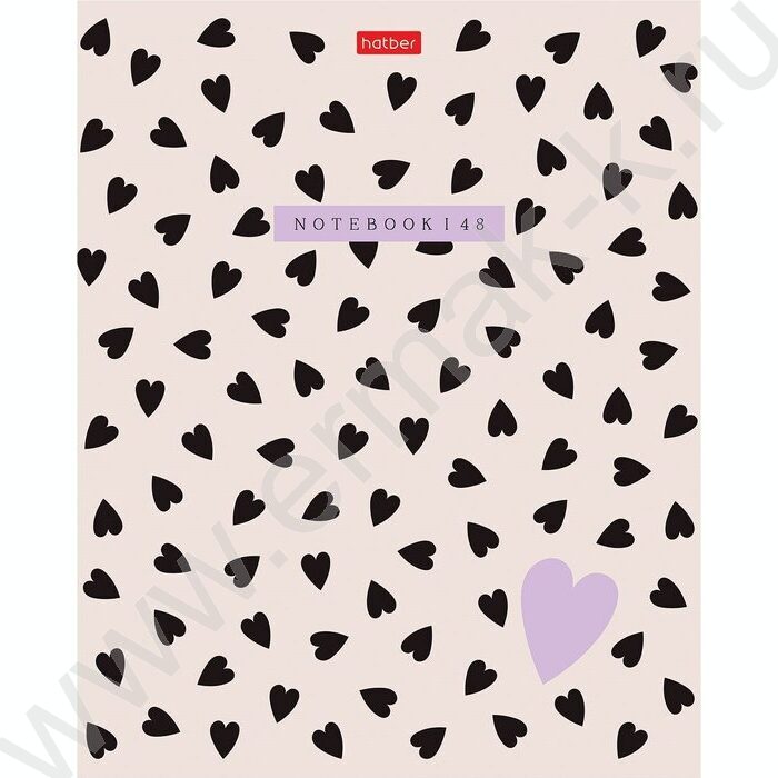 Тетрадь  48л клетка "LOVE IS,,," /тиснение/ 5видов | Фото 1