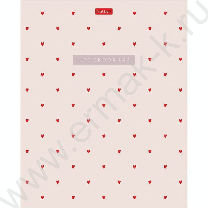 Тетрадь  48л клетка "LOVE IS,,," /тиснение/ 5видов | Фото 3