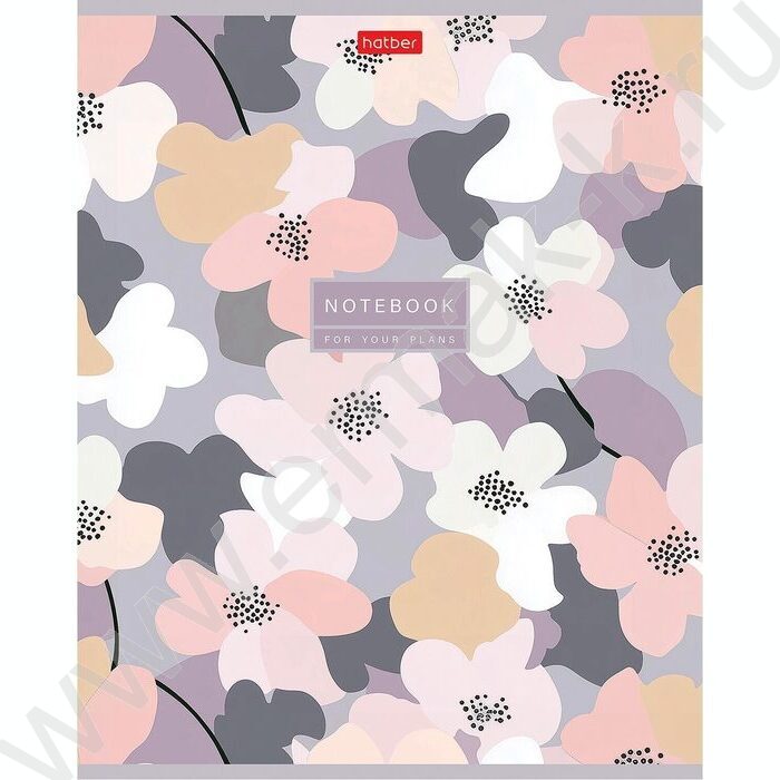 Тетрадь  48л клетка "Музыка цветов" /тиснение/ 5видов | Фото 2