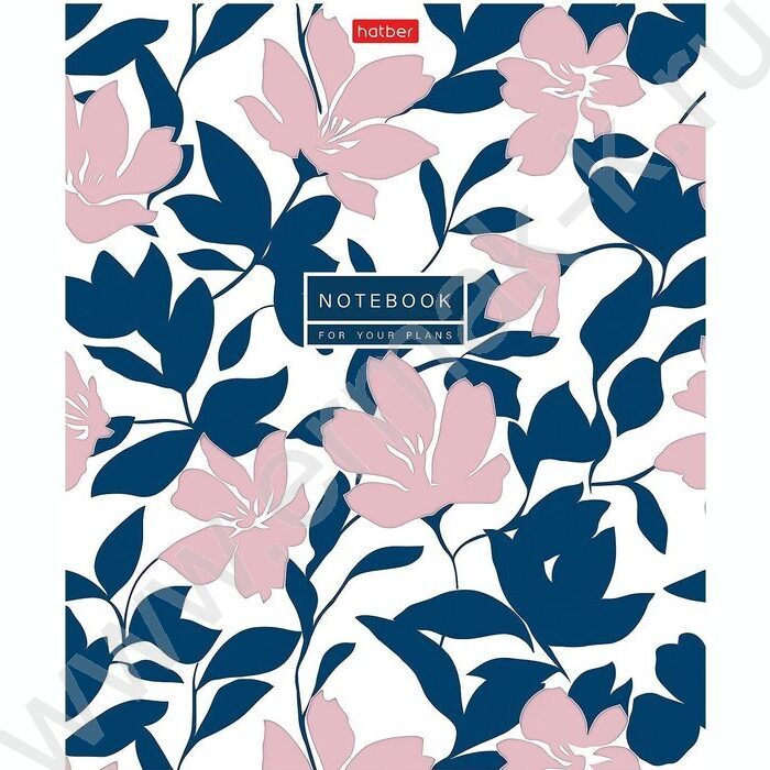 Тетрадь  48л клетка "Музыка цветов" /тиснение/ 5видов | Фото 4