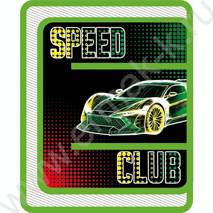 Папка д/труда А4 пластик молния вокруг Speed club | Фото 1