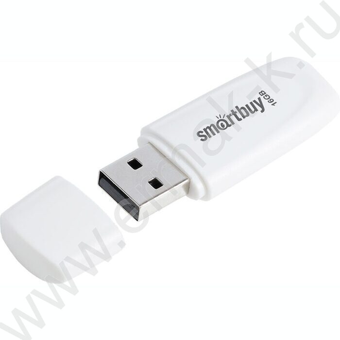 Съемный носитель информации 16GB USB Flash Drive <USB 2.0> белый "Scout" | Фото 3