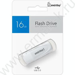 Съемный носитель информации 16GB USB Flash Drive <USB 2.0> белый "Scout" NEW | Фото 4