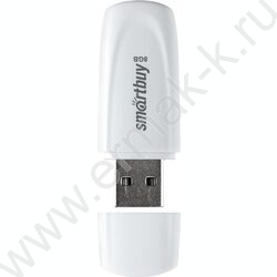 Съемный носитель информации  8GB USB Flash Drive <USB 2.0> белый "Scout" NEW | Фото 2
