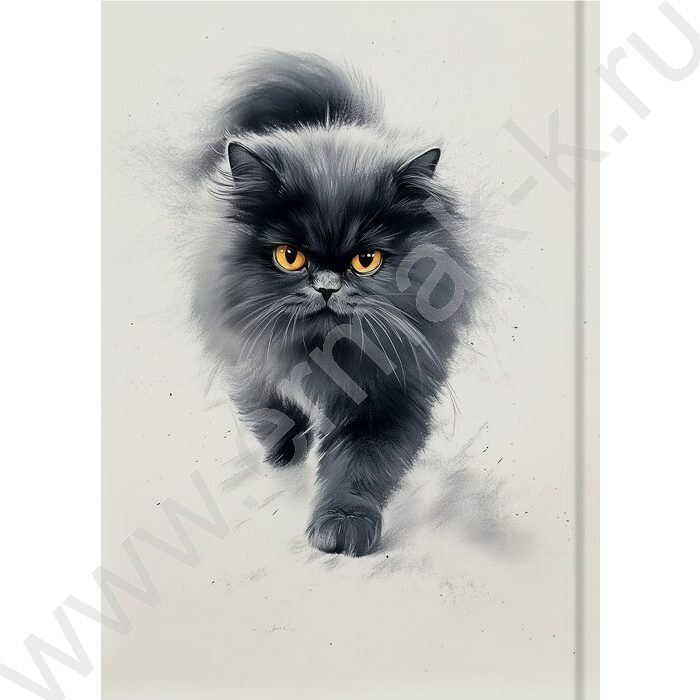 Зап. книжка  96л А6 тв.обл. "Пушистый кот-5" /глянец/ | Фото 4