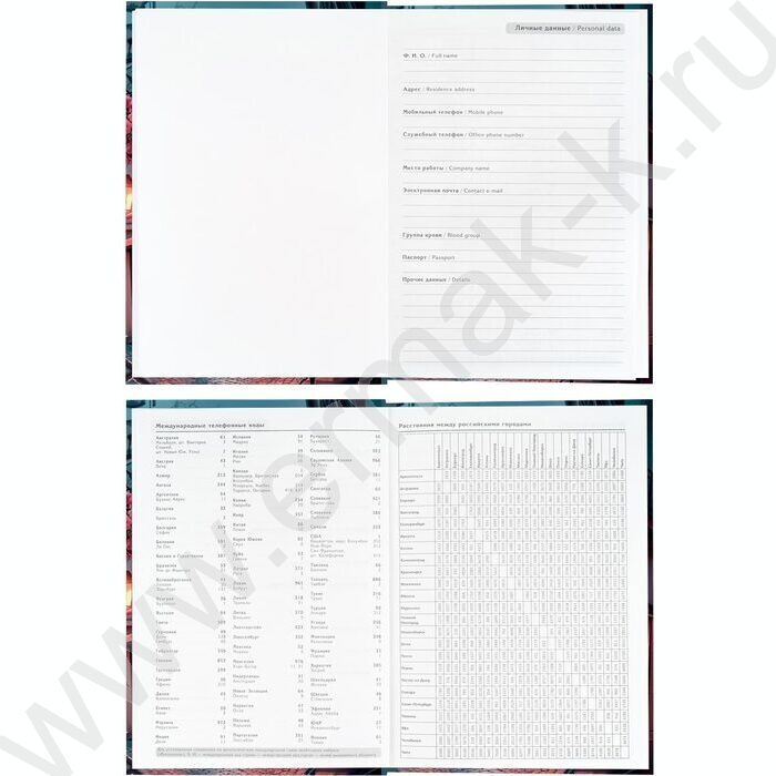 Ежедневник н/дат А5  80л Вечерние уличные огни /тв.обл.,софт-тач+выб.лак/ | Фото 3