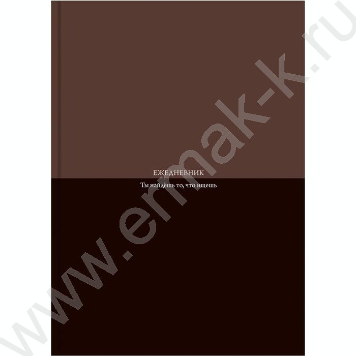 Ежедневник н/дат А5 128л Коричневый минимализм /тв.обл.,софт-тач/ | Фото 2