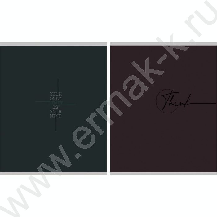 Тетрадь  96л А4 клетка/спираль "Минимализм и фразы-2" /софт-тач/ | Фото 1