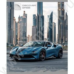 Тетрадь  48л клетка "Спортивные машины" /серебро,лён/ ассорти NEW | Фото 5
