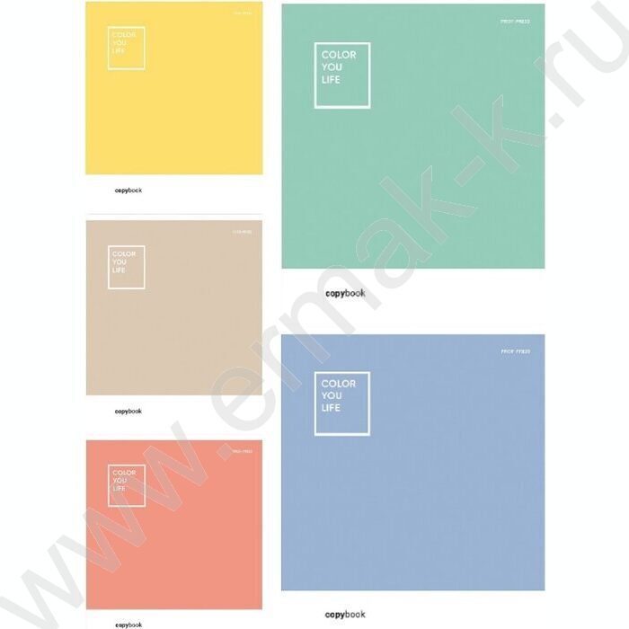 Тетрадь  48л клетка "Пантоны" /софт-тач/ ассорти | Фото 1