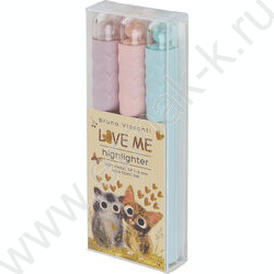 Текстовыделитель /набор  3цв/ 1-5мм косой LOVE ME NEW | Фото 2
