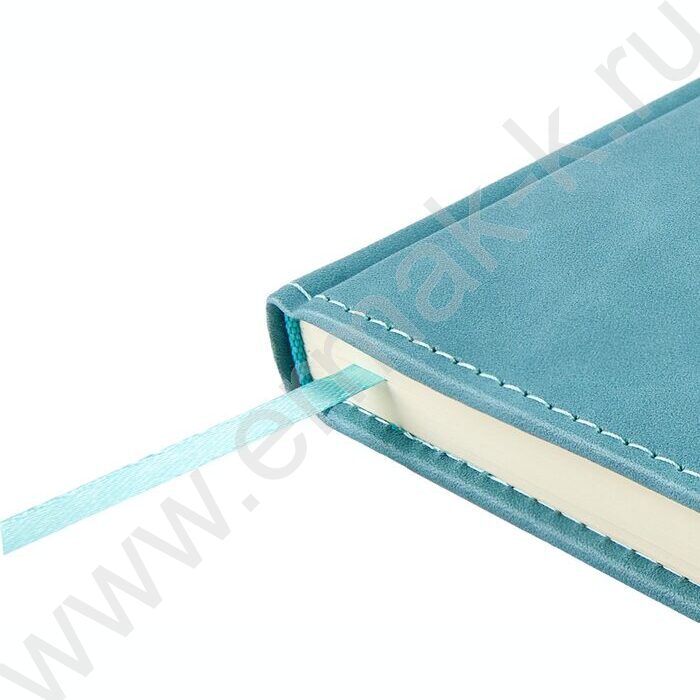 Ежедневник н/дат А5 128л Classic морская волна /ляссе/блок линейка | Фото 5