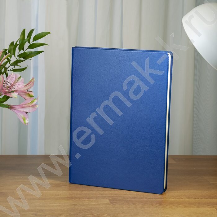 Ежедневник н/дат А4 160л Megapolis синий,70 г/кв.м, бежевая бумага | Фото 7
