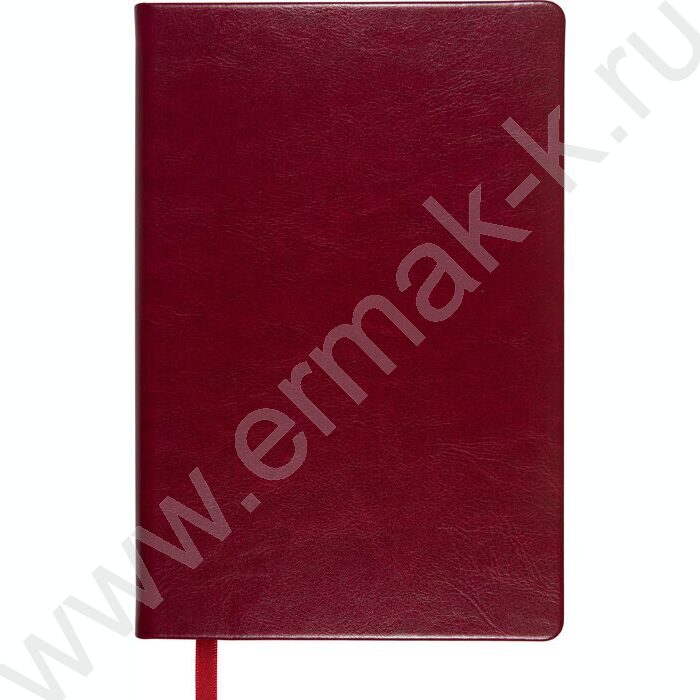Ежедневник н/дат А5 136л Megapolis Nebraska бордовый,обрез блока:золотой,ляссе,линейка | Фото 2