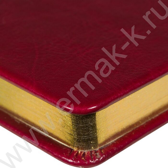 Ежедневник н/дат А5 136л Megapolis Nebraska бордовый,обрез блока:золотой,ляссе,линейка | Фото 6