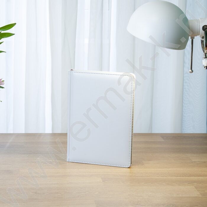 Ежедневник н/дат А5 136л Sidney Nebraska белый/золотой обрез,ляссе,линейка | Фото 5