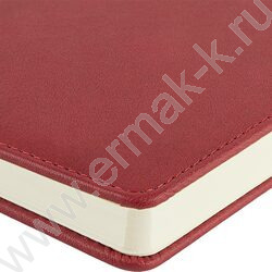 Ежедневник н/дат А5 128л Classic бордовый /ляссе/блок линейка NEW | Фото 4