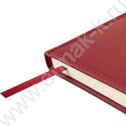 Ежедневник н/дат А5 128л Classic бордовый /ляссе/блок линейка NEW | Фото 5