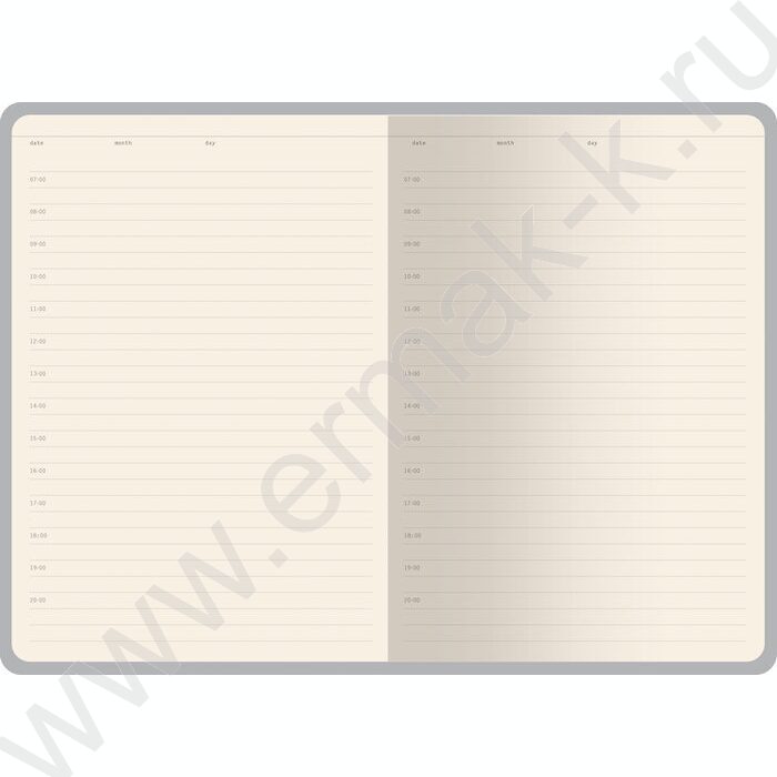 Ежедневник н/дат А5 128л Grand черный,ляссе:два в цвет обложки,линейка | Фото 3