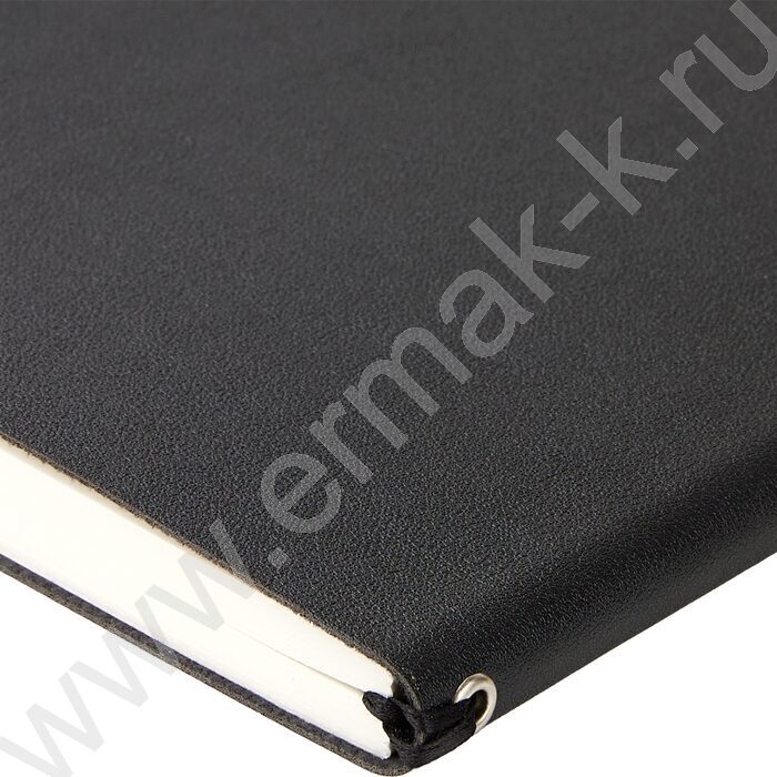 Ежедневник н/дат А5 128л Grand черный,ляссе:два в цвет обложки,линейка | Фото 6