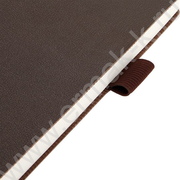 Ежедневник н/дат А5 128л Grand коричневый,ляссе:два в цвет обложки,линейка | Фото 5