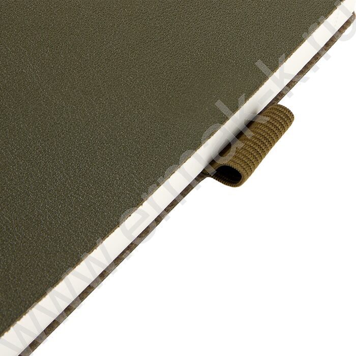 Ежедневник н/дат А5 128л Grand темно-зеленый,ляссе:два в цвет обложки,линейка | Фото 6