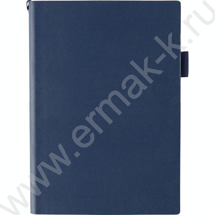 Ежедневник н/дат А5 128л Grand темно-синий,ляссе:два в цвет обложки,линейка | Фото 2