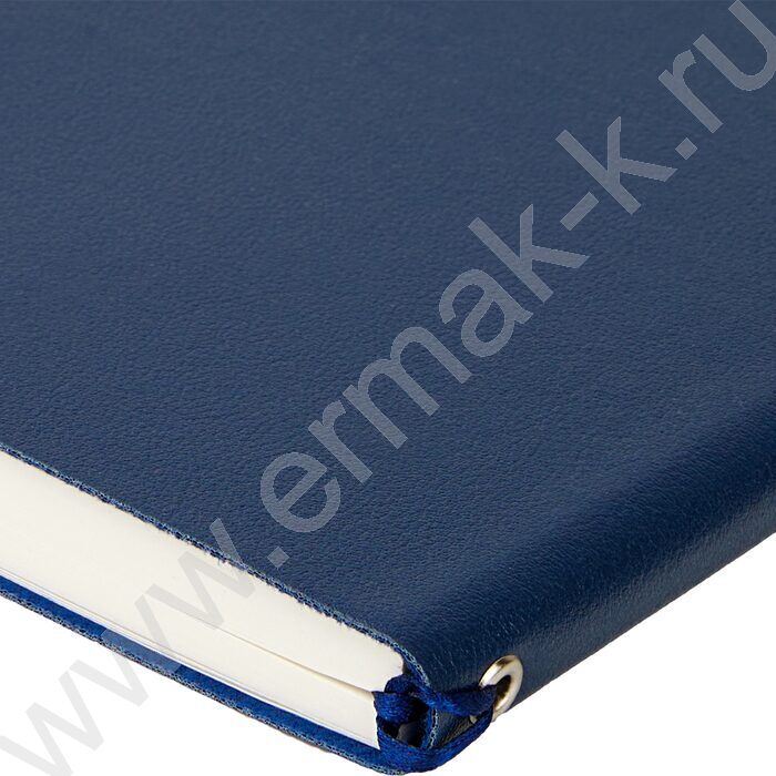 Ежедневник н/дат А5 128л Grand темно-синий,ляссе:два в цвет обложки,линейка | Фото 6