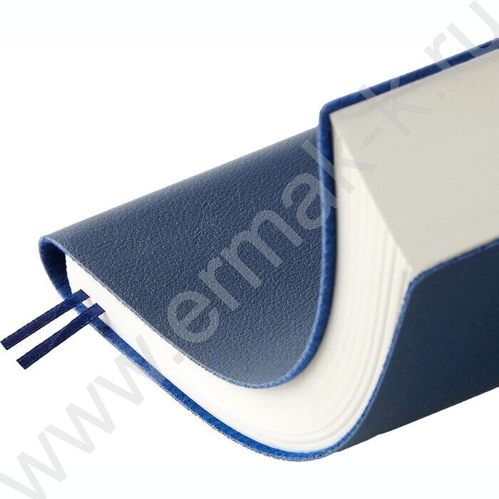 Ежедневник н/дат А5 128л Grand темно-синий,ляссе:два в цвет обложки,линейка | Фото 7