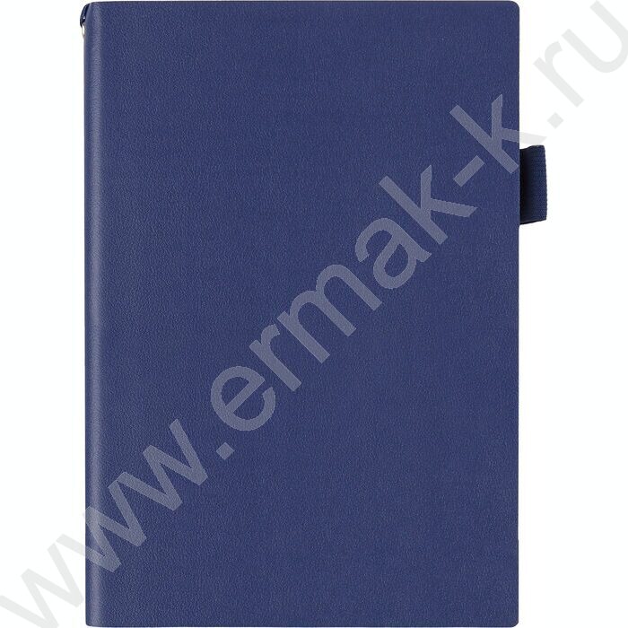 Ежедневник н/дат А5 128л Grand синий,ляссе:два в цвет обложки,линейка | Фото 2