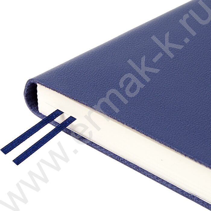 Ежедневник н/дат А5 128л Grand синий,ляссе:два в цвет обложки,линейка | Фото 7